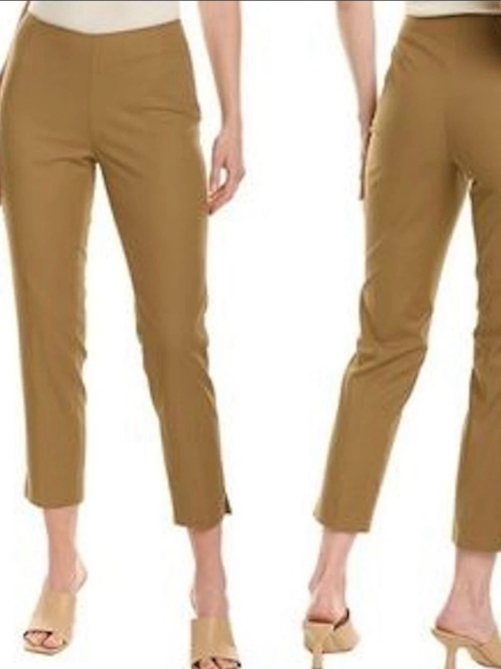 Lafayette 148 NY Bleecker pants Stretchy Sz 10 Side zipper Excellent Condition